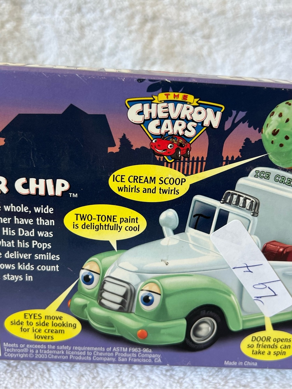 Chevron Car Chandler Chip Ice cream truck car 2003 sealed - Picture 5 of 5